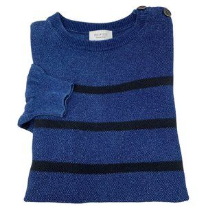 Japanese Designer EDIFICE Cotton Wool Blend Knit Crewneck‎ Sweater